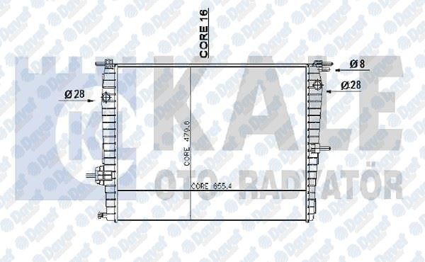 KALE 0559011AB Su Radyatoru Renault Fluence Benzinli (Al/Pl/Brz)